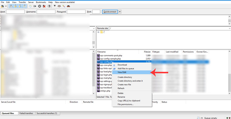 ویرایش فایل ها وردپرس با استفاده از FTP